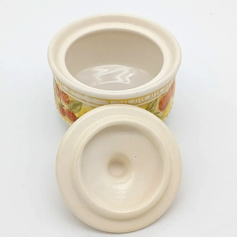 Vintage Metlox Poppytrail Della Robbia Sugar Bowl Creamer Set Vernonware